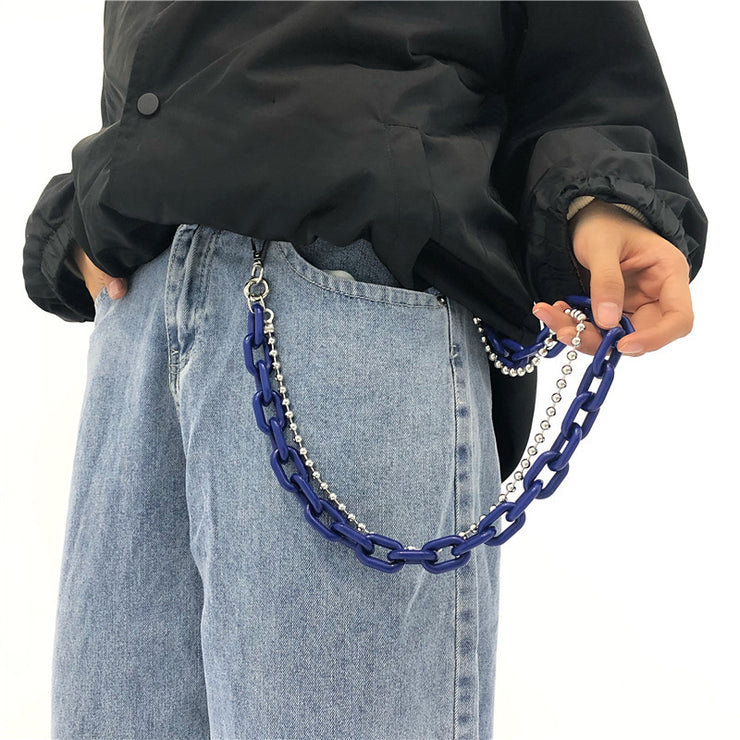 Trendy pendant double chain accessories