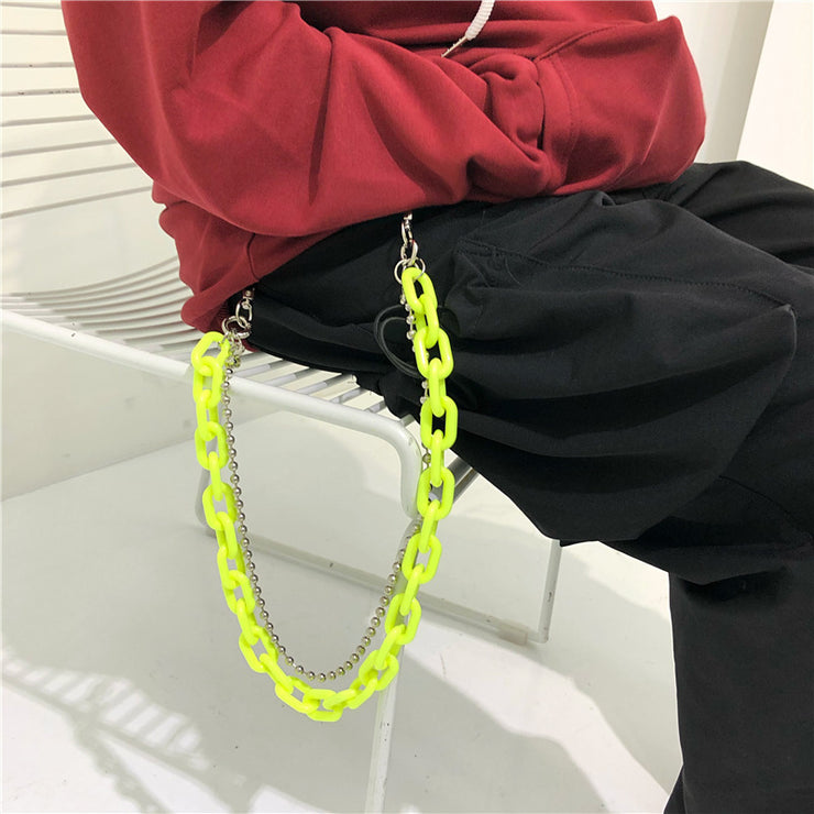 Trendy pendant double chain accessories