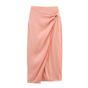 European and American fashion neck hanging sleeveless vest high waist two-piece set