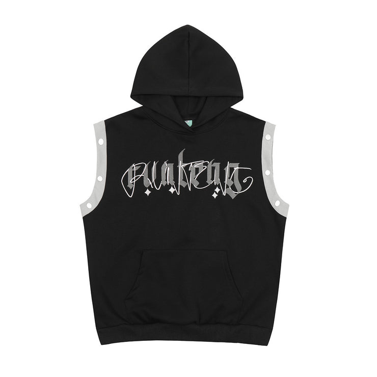 Fashion Letters Printed Hoodie Men