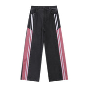 Fashion Side Striped Straight Jeans Men