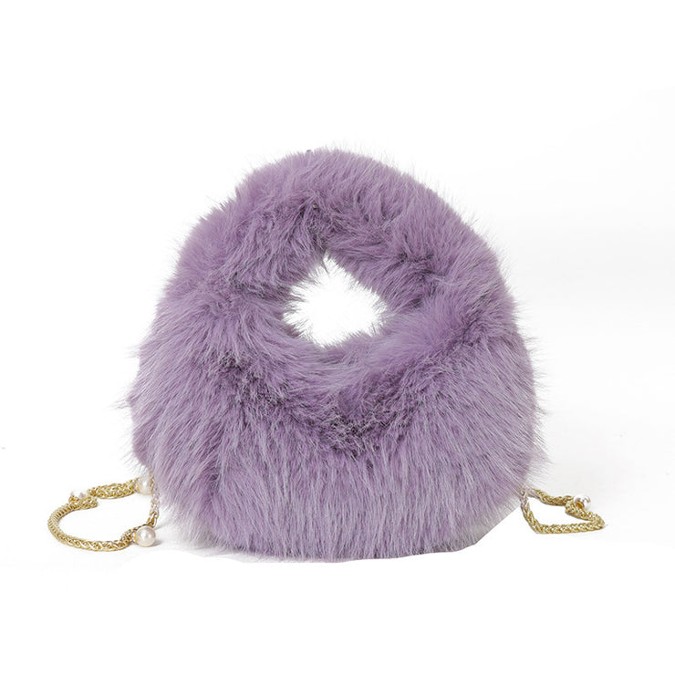 Fashion Plush Hand-carrying Bag Women