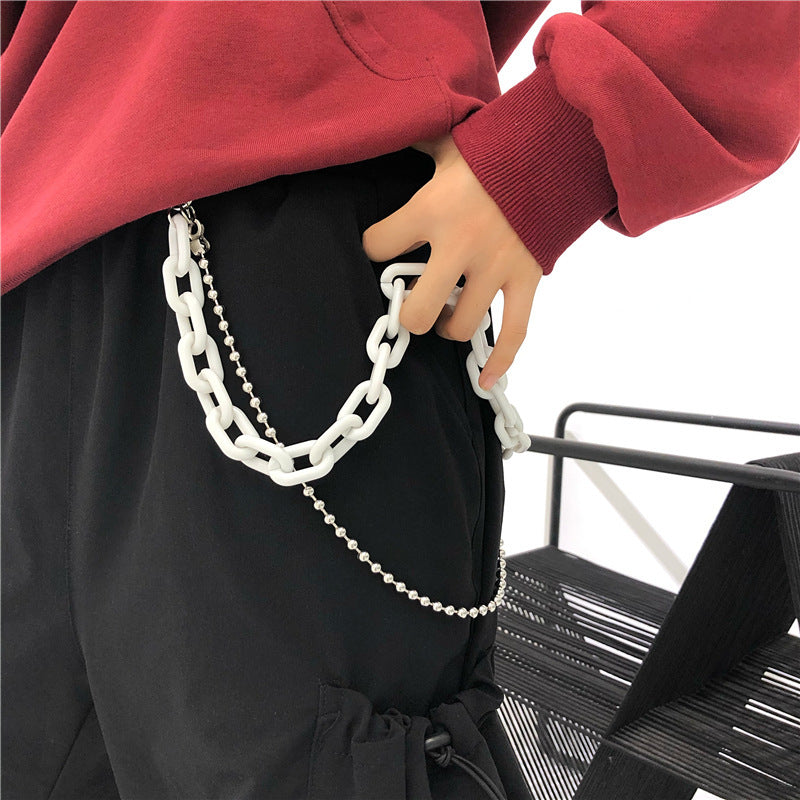 Trendy pendant double chain accessories