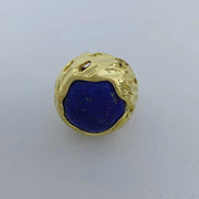 Round texture hollow natural stone ring Barcelona original design fashion retro high-end hand jewelry for women